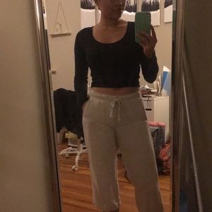 Navy Crop Top (size small)